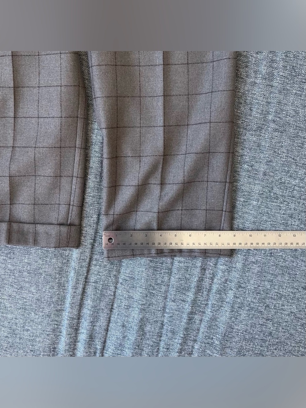 Vintage Ralph Lauren 100% Wool High Waisted Belted Pants Size 6 Plaid MiUSA 80s - Picture 15 of 16